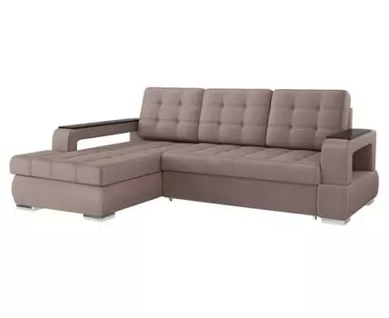 Угловой диван Виктория (95, 170 см, Пружинный блок, Двуспальные, Жесткие, Коричневый, 252, Ширина 250 см)