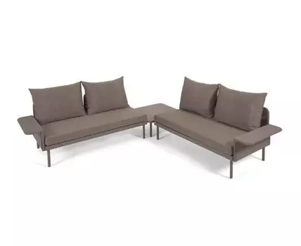 Угловой диван Zaltana. (Коричневый)