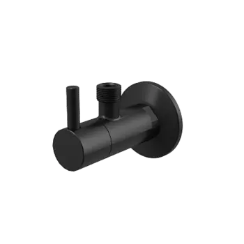 Угловой вентиль с фильтром 1/2"3/8", черный-мат, арт. ARV001-BLACK, арт. ARV001-BLACK