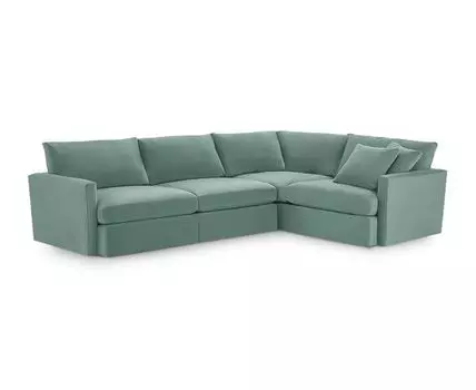 УгловойДиванМарсияЭКО (Велюр, мятный)