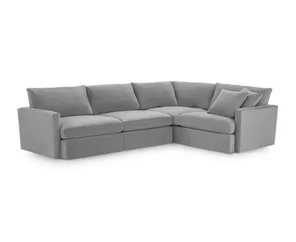 УгловойДиванМарсияЭКО (Велюр, Серый)