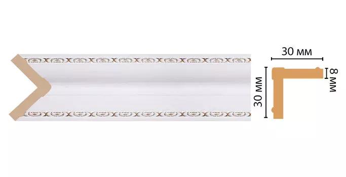 Угол DECOMASTER 116-118 ДМ (30*30*2400 мм)