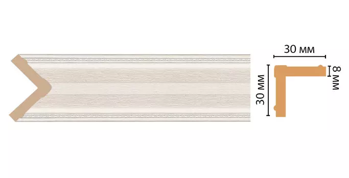 Угол DECOMASTER 116-14 ДМ (30*30*2400 мм)
