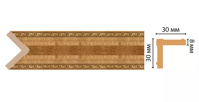 Угол DECOMASTER 116-4 ДМ (30*30*2400 мм)