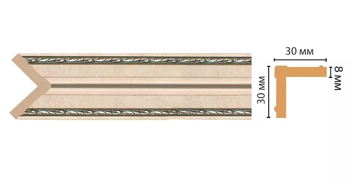 Угол DECOMASTER 116-59 ДМ (30*30*2400 мм)