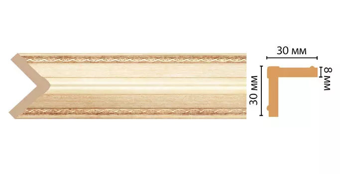 Угол DECOMASTER 116-933 ДМ (30*30*2400 мм)