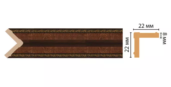 Угол DECOMASTER 116M-2 (22*22*2400мм)