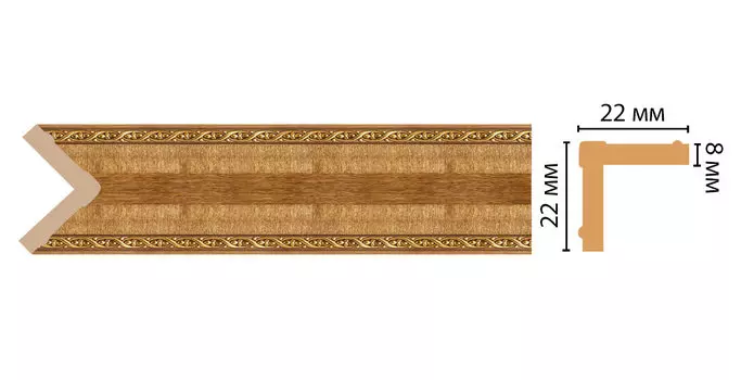 Угол DECOMASTER 116M-4 (22*22*2400мм)