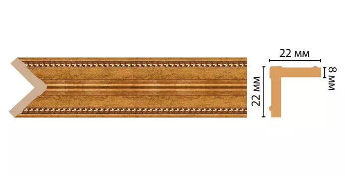 Угол DECOMASTER 116M-58 (22*22*2400мм)