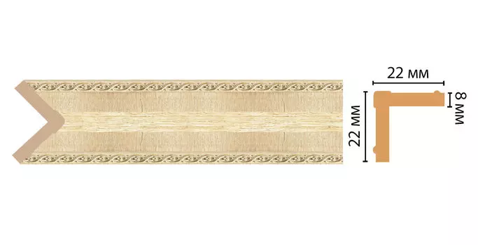 Угол DECOMASTER 116M-5 (22*22*2400мм)