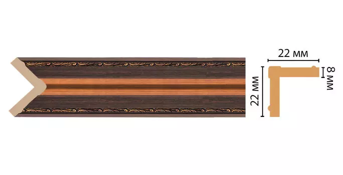 Угол DECOMASTER 116M-966 (22*22*2400мм)