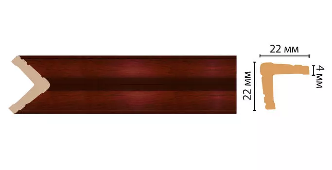 Угол DECOMASTER 116s-52 (22*22*2400мм)