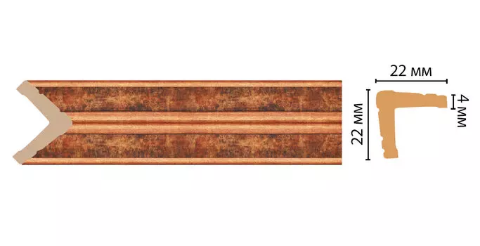Угол DECOMASTER 116S-767 ДМ (22*22*2400 мм)
