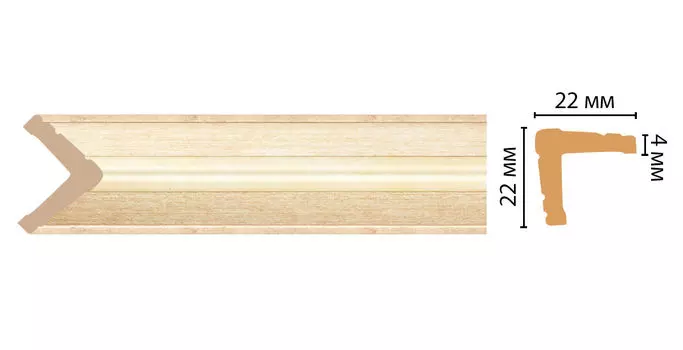 Угол DECOMASTER 116S-933 ДМ (22*22*2400 мм)