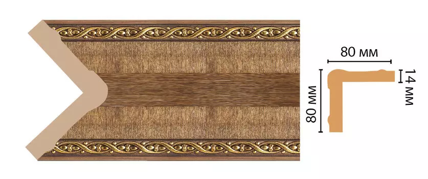 Угол DECOMASTER 140-3 (80*80*2400мм)