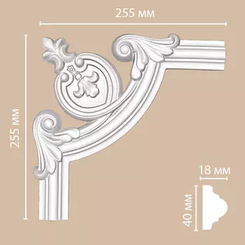 Угол DECOMASTER 97010-5 (255*255*18мм)