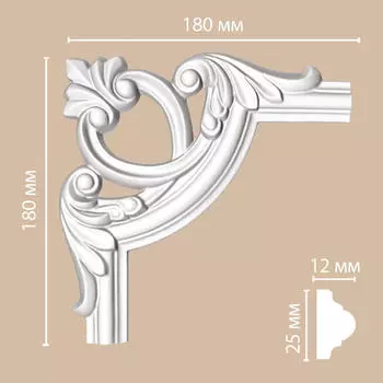 Угол DECOMASTER 97012-6 (180*180*12мм)