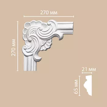 Угол DECOMASTER 97022-1 (270*270*21мм)