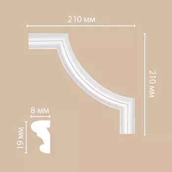 Угол DECOMASTER 97100-2 (210*210*8мм)