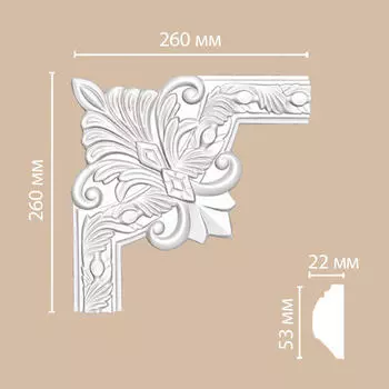 Угол DECOMASTER 98102-3 (260*260*22мм)