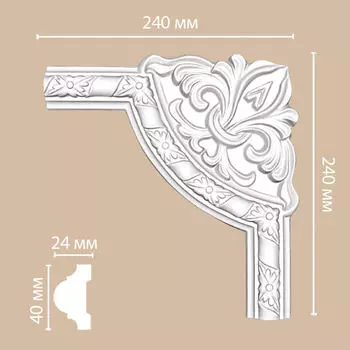 Угол DECOMASTER DP-8051C (240*240*25мм)