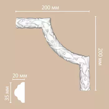Угол DECOMASTER DP-8052B (200*200*20мм)