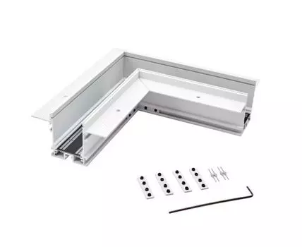 Угол для низковольтного трека SY встраиваемый DesignLed SY-601901-RC-CN-1-WHMR-PCB
