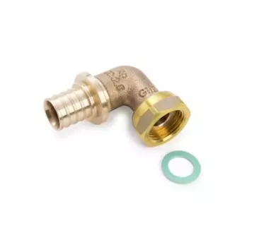 Угольник-переходник 20 мм x 1/2 с накидной гайкой Rehau