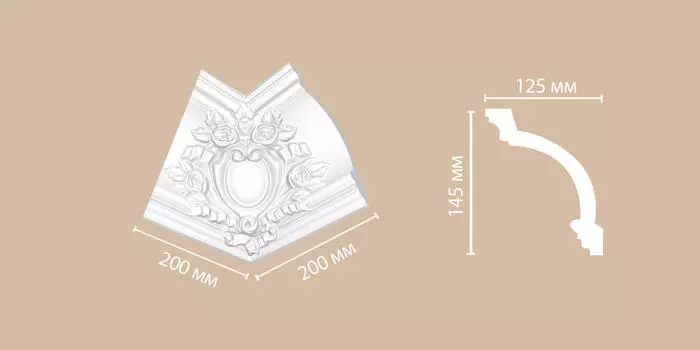 Угол внутренний DECOMASTER DP-217R (145*110мм)