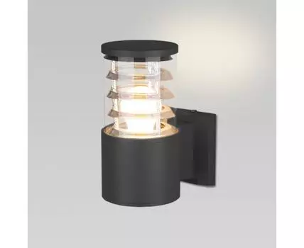Уличный настенный светильник 1408 TECHNO черный