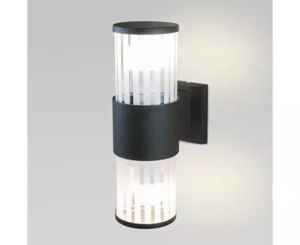 Уличный настенный светильник 1411 TECHNO чёрный