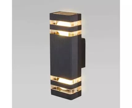 Уличный настенный светильник 1449 TECHNO черный