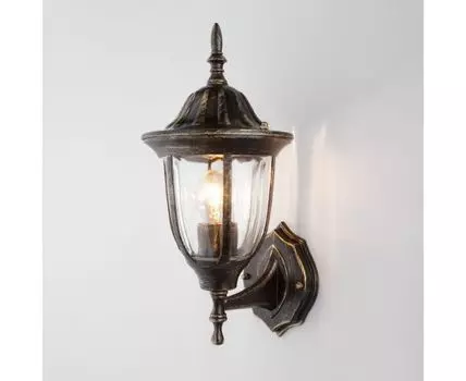 Уличный настенный светильник GL 1002U черное золото