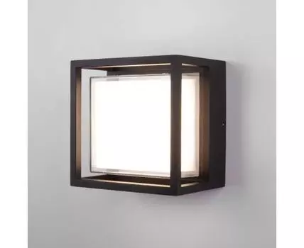 Уличный настенный светодиодный светильник Черный 1533 TECHNO LED