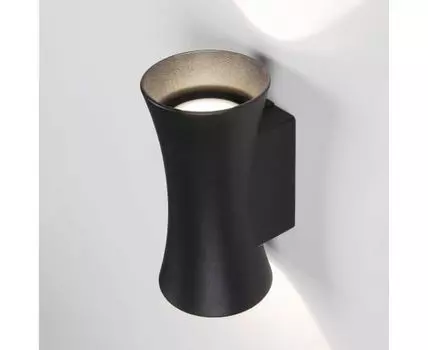 Уличный настенный светодиодный светильник Dual IP54 1501 TECHNO LED чёрный