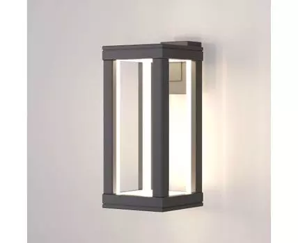 Уличный настенный светодиодный светильник Frame LED IP54 1527 TECHNO LED серый