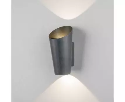 Уличный настенный светодиодный светильник Tronc IP54 1539 TECHNO LED серый