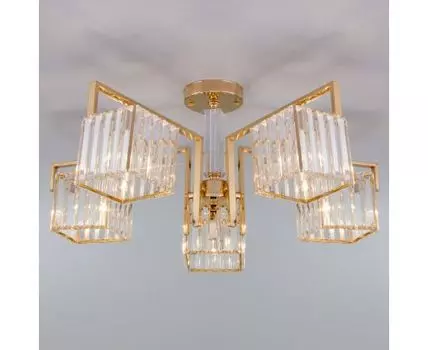 Умный потолочный светильник 10126/5 золото