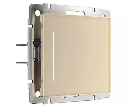 Умный сенсорный выключатель одноклавишный (шампань) Werkel