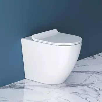 Унитаз безободковый приставной BelBagno SFERA-R BB2141CBR