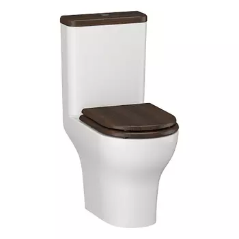 Унитаз-компакт OPADIRIS Палермо OS24724A безободковый, сиденье/крышка бачка - антикварный орех