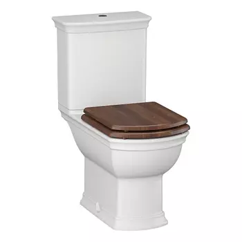 Унитаз-компакт OPADIRIS Риспекто OS39722N ободковый, сиденье светлый орех, крышка бачка керамика