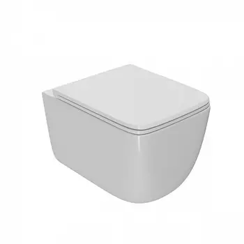 Унитаз подвесной Point Меркурий безободковый, белый, сиденье дюропласт микролифт быстросъем, PN41831