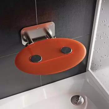 Универсальное складное сиденье для душа OVO-P II-ORANGE