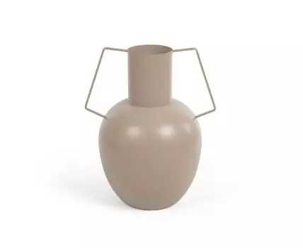 Ваза Bellabel из светло-коричневого металла 38 см