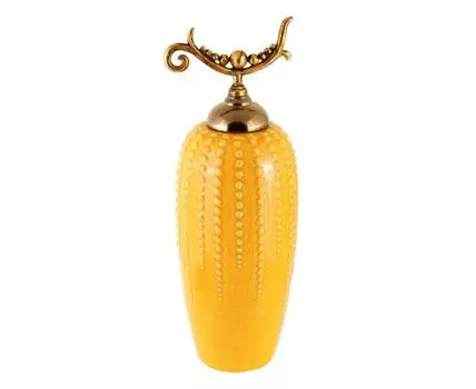 Ваза декоративная "Арденте" (55, Желтый)
