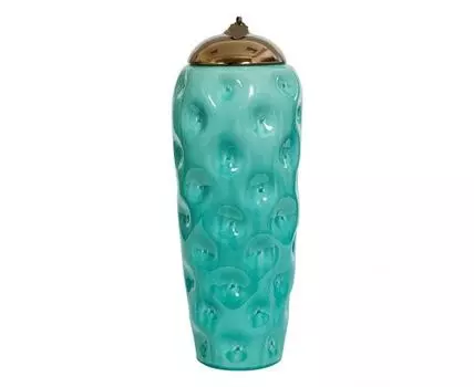 Ваза декоративная "Бирюсинка" (46, бирюзовый, голубой)