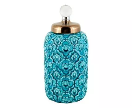 Ваза декоративная "Бриз" (31, бирюзовый)