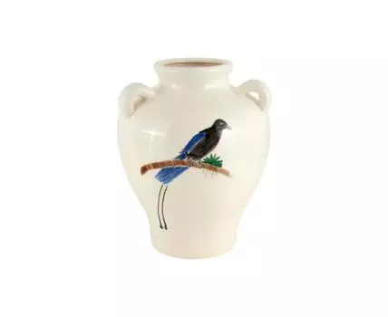 Ваза декоративная Дейзи (белый, бежевый)