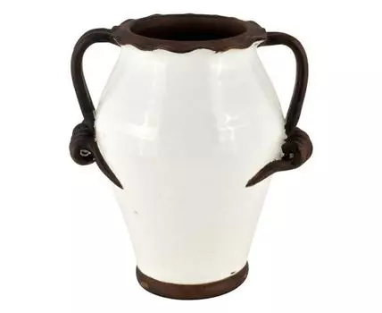 Ваза декоративная "Флоренция" (27, коричневый, белый, 23)